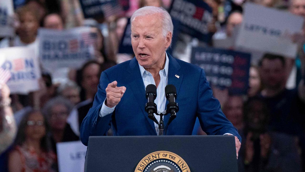 Trump said he thought Biden’s voice was ‘weak’ during last month’s debate. Picture: AFP