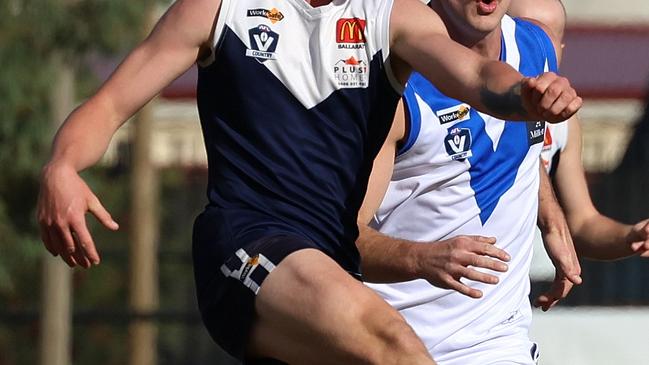 Ballarat Football League: Melton South v Sunbury;  Cody Chapman of Melton South at Melton Recreation Reserve, on Saturday May 29, 2023 in Melton, Australia.Picture: Hamish Blair