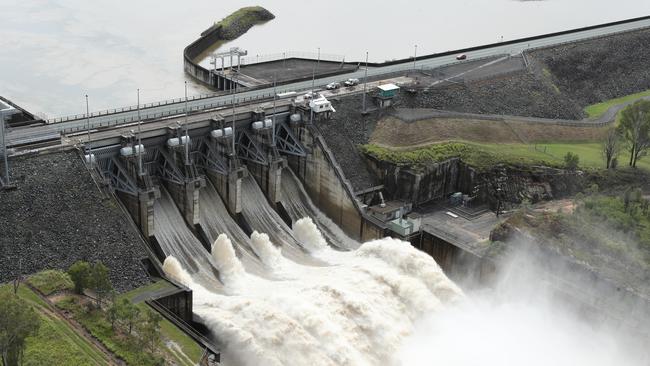 The mismanagement of Brisbane’s Wivenhoe Dam, Australia’s biggest, contributed to the record flooding of southeast Queensland in 2011. Picture: Liam Kidston