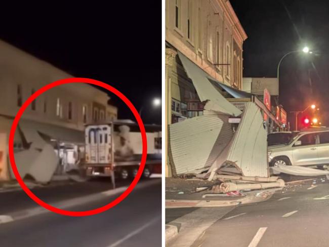 Road train smashes into buildings, cars in South Australia’s oldest country town