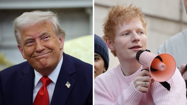Donald Trump and Ed Sheeran made the list. Picture: Getty
