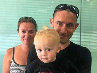 LOOKING FORWARD: Russell Sim and his parents Alison and Robert are looking to the future, after Russell almost lost his eye sight from glaucoma. Photo Contributed. Picture: Contributed