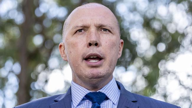 Peter Dutton, like Tudge, believes the right things and is trying to do them. (Pic: Glenn Hunt)