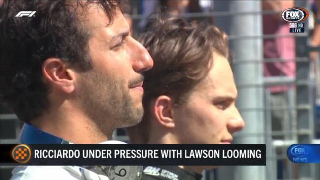Ricciardo under pressure with Lawson looming