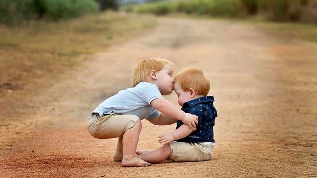Townsville miracle babies - Charles, 3, and Hunter, 2. So blessed. Photo: Katlyn Radunz