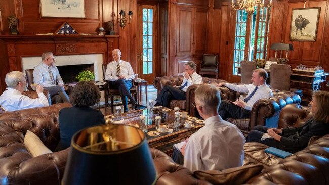 The leaders discussed a wide range of topics, from political to personal. Picture: Twitter