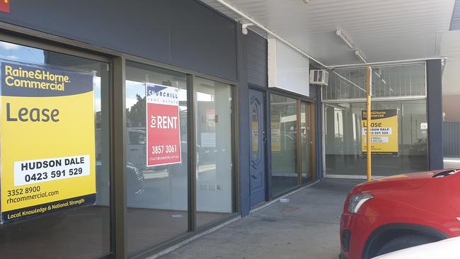 For Lease signs are a common sign along Lutwyche Rd. Picture: Thomas Morgan