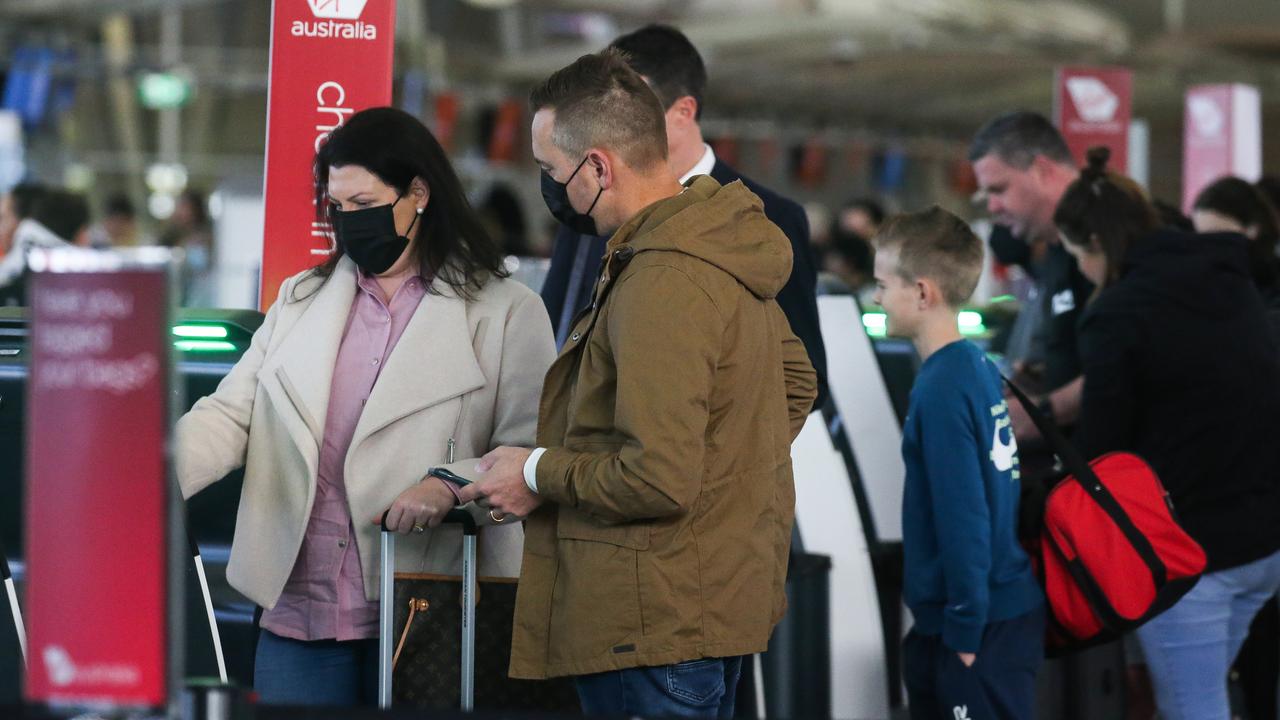 Biosecurity measures have been upgraded at Australian airports in order to stop FMD from entering the country. Picture: NCA NewsWire / Gaye Gerard