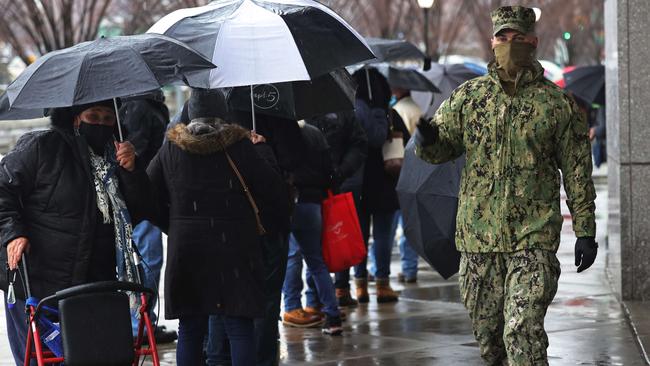 The vaccination effort is ramping up in the US. Picture: Michael M. Santiago/Getty Images/AFP