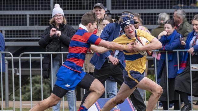 15As Downlands vs TGS. O'Callaghan Cup Day at Downlands College. Saturday, August 6, 2022. Picture: Nev Madsen.