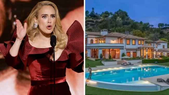 Adele still hasn't moved into her LA mansion. Picture: Getty Images/COMPASS