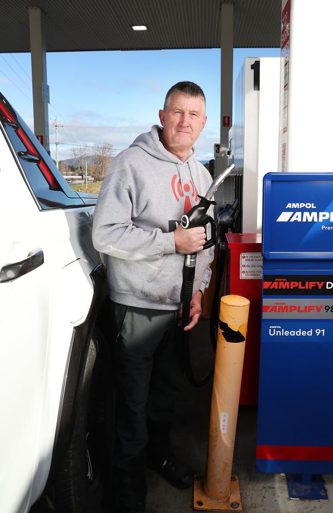 Paul Honeywood of Lucaston. The Grove Store that sells fuel under the Ampol brand and is one of the more affordable options at the moment. Picture: Nikki Davis-Jones