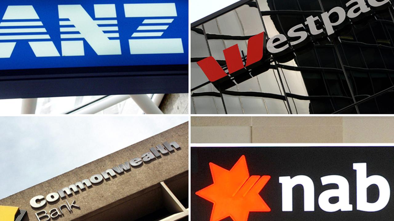Australia's 'big four' banks ANZ, Westpac, the Commonwealth Bank and the National Australia Bank. Picture: AAP Image