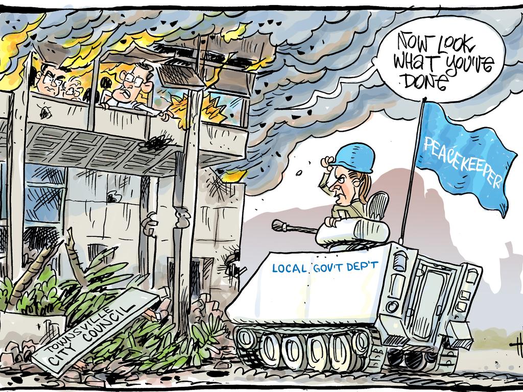 Harry Bruce's cartoon in the Townsville Bulleton on September 6.