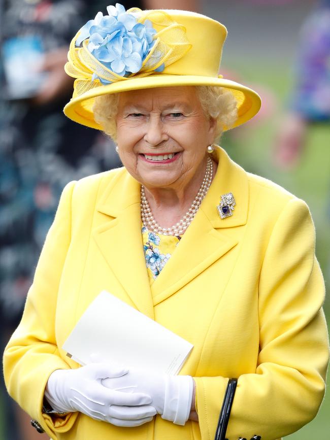 Queen Elizabeth II watches her horse Fabricate run at Ascot Racecourse on June 19, 2018 in Ascot, England. (Photo by Max Mumby/Indigo/Getty Images)