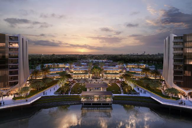 Artist impression of Sunland Group's The Lanes Retail Village at The Lanes.