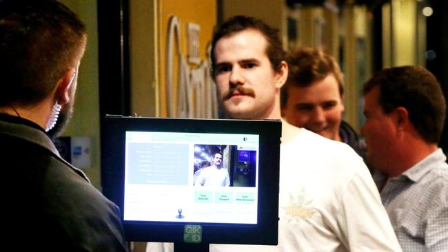 File photo of the ID scanners that are compulsory for pubs and nightclubs in safe night out precincts open past midnight.