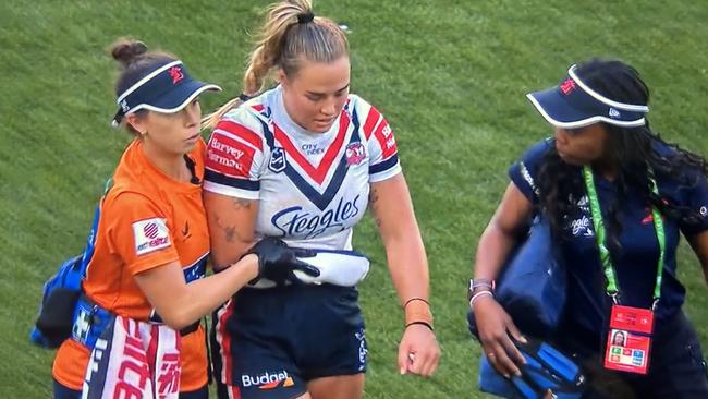 The Roosters could be without Isabelle Kelly for the finals. Picture: Fox League