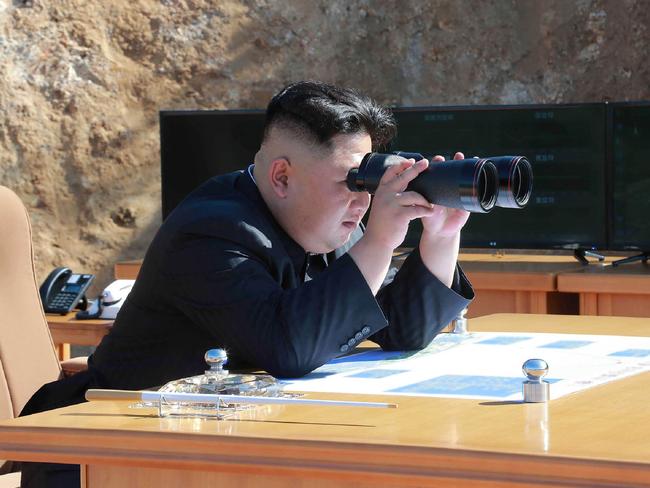 Experts believe Kim’s exrtravagant purchases may be funded by illicit dealings. Picture: AFP