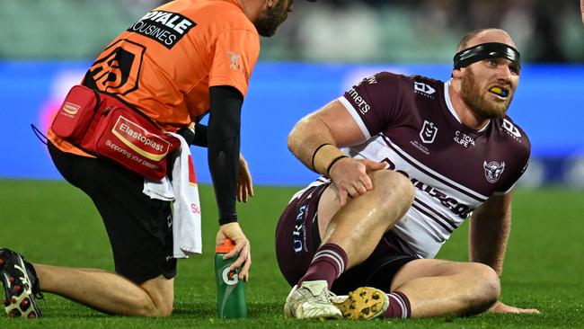 Sea Eagles forward Matt Lodge faces an uncertain future after the club confirmed he suffered an ACL injury in Thursday’s 26-16 loss to the Roosters.