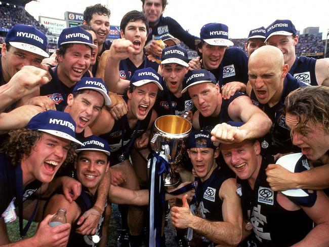 Carlton’s all-conquering 1995 team. Picture: Tony Feder/Getty Images