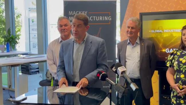 Treasurer Cameron Dick at Mackay's Resources Centre of Excellence funding announcement