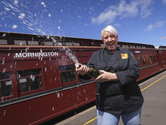 100 Mile Foodie Marlene Hoff is holding a gourmet lunch featuring MP produce and wine aboard a heritage steam train.