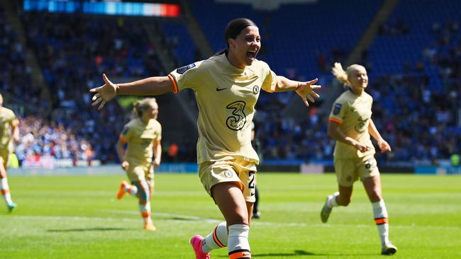 Sam Kerr was sensational for Chelsea in the 2022/23 season. Picture: Justin Setterfield/Getty Images