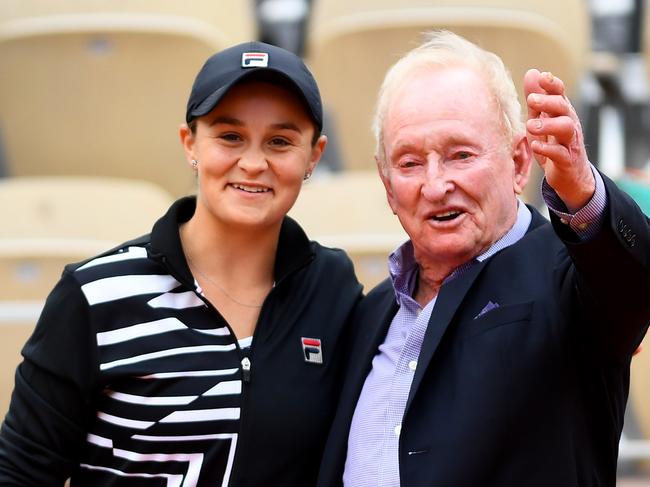 Rod Laver says he expected Ash Barty to reach the finals of the 2019 US Open. Picture: Getty Images