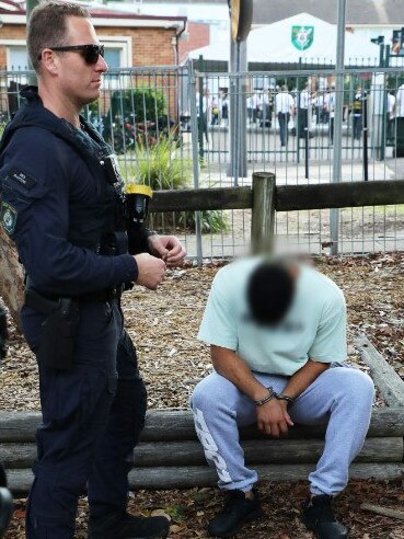 Wakeham was arrested at training on Wednesday. Picture: NSW Police