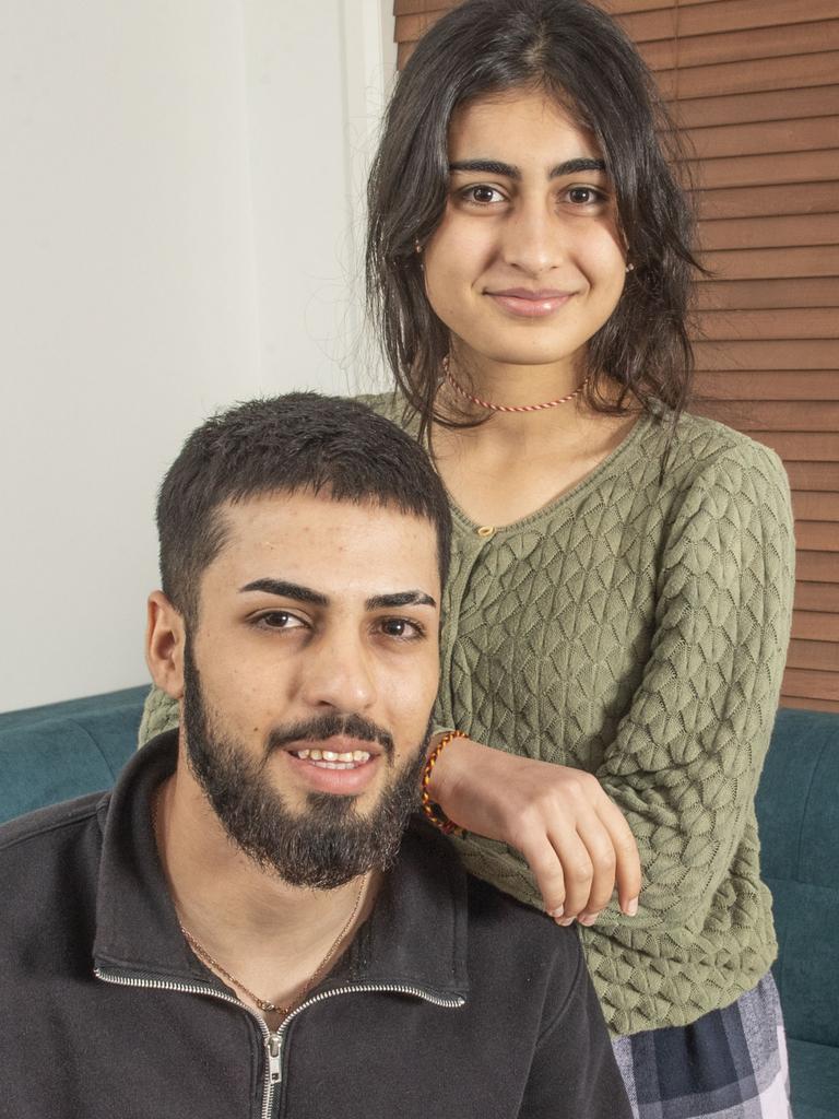 Radhwan Aezdeen (left) and Warina Aezdeen. The family have lived in Toowoomba for 5 years. Picture: Nev Madsen.