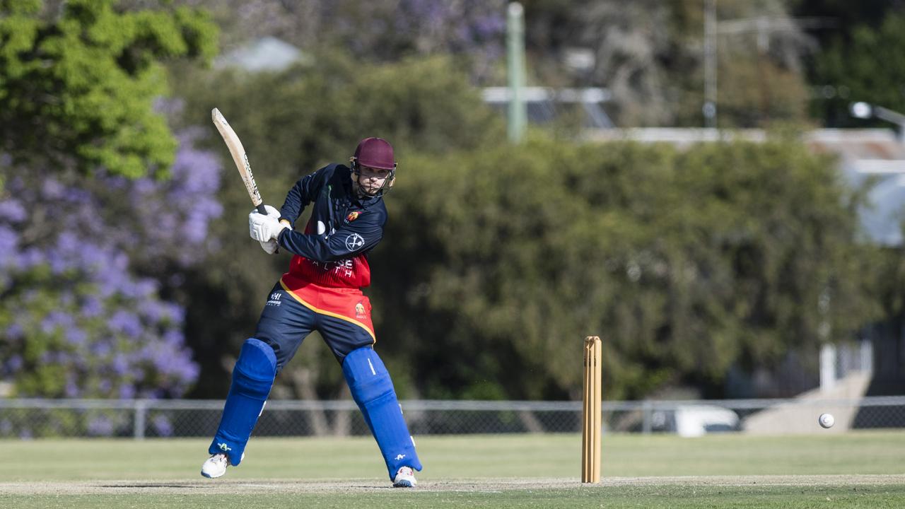 Ben Brocherie bats for Metropolitan-Easts against Souths Magpies. Picture: Kevin Farmer