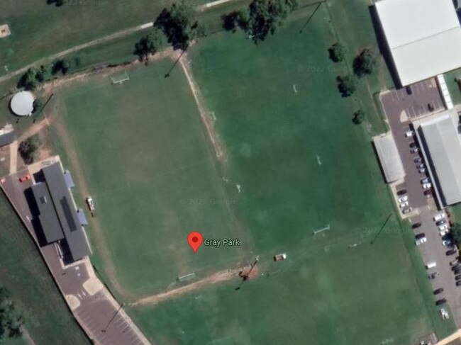 Two light towers would illuminate junior fields to the south of Gray Oval. Picture: Google Maps.