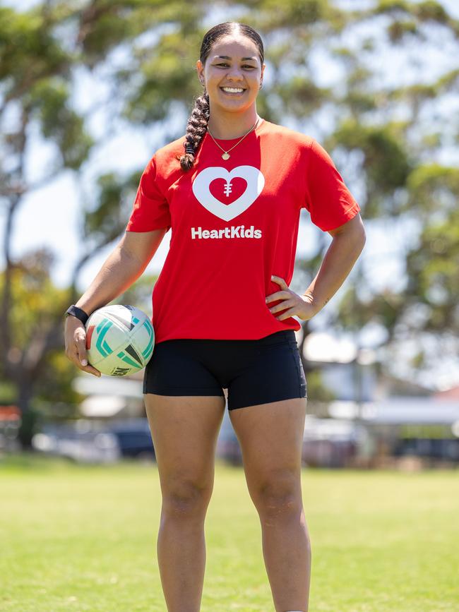 RLW star Kennedy Cherrington is the face of the heart kids charity, Kennedy suffered a heart condition as a child. Picture Thomas Lisson