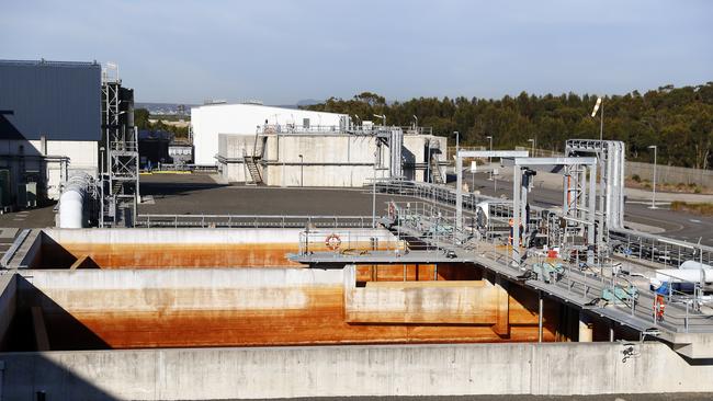 The water desalination plant at Kurnell, in Sydney’s south. Picture: Sam Ruttyn