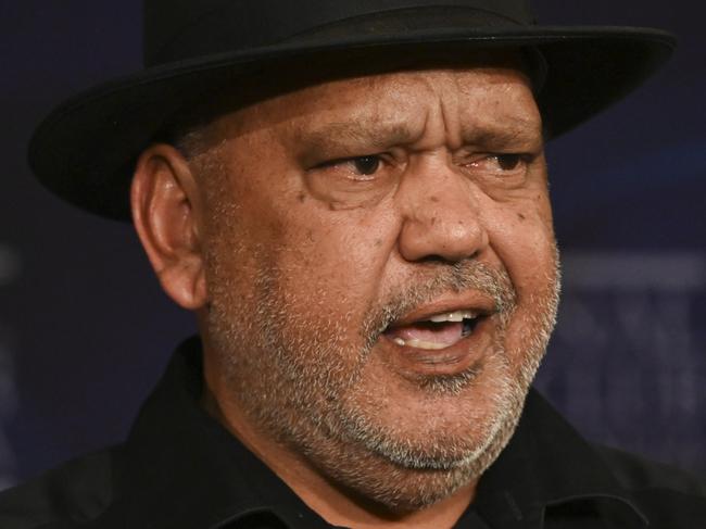 CANBERRA, AUSTRALIA, NewsWire Photos. SEPTEMBER 27, 2023: Noel Pearson, Founder of the Cape York Institute for Policy and Leadership addresses the National Press Club of Australia in Canberra. Picture: NCA NewsWire / Martin Ollman