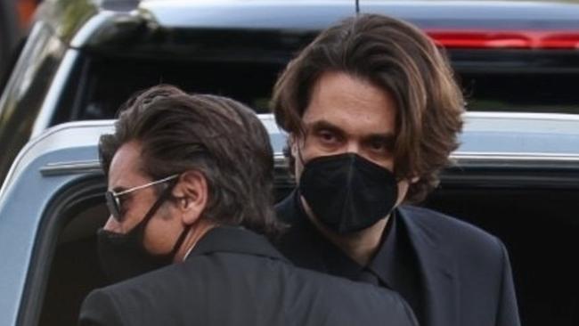 John Mayer at the funeral. Picture: WCP / BACKGRID