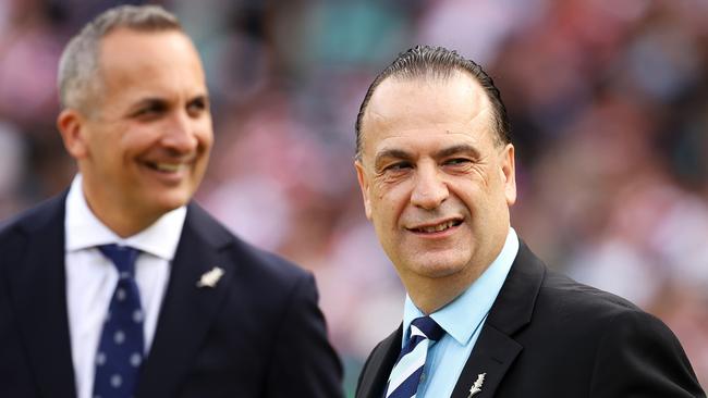 Andrew Abdo and Peter V'landys thought they had a deal with the NSW government. Picture: Getty Images