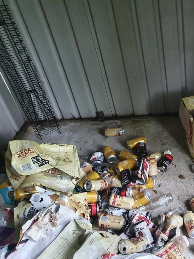 It's understood previous tenants of an Enmore Street house had people living in the garden shed. Picture: Supplied