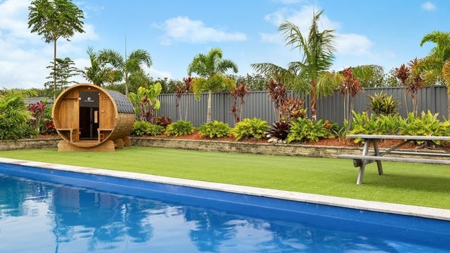 There is even a pool and sauna