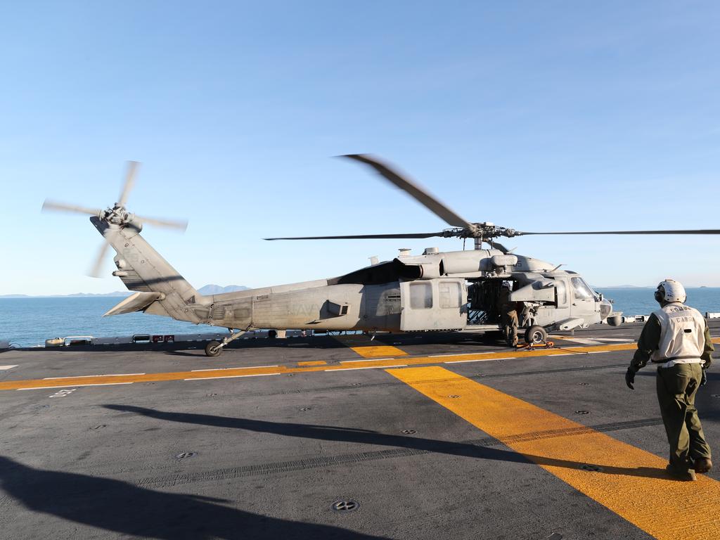 Photos on board the USS Wasp. Pic Peter Wallis