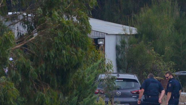 The old pig shed at the Meningie property where the crimes allegedly occurred. Picture: Brenton Edwards