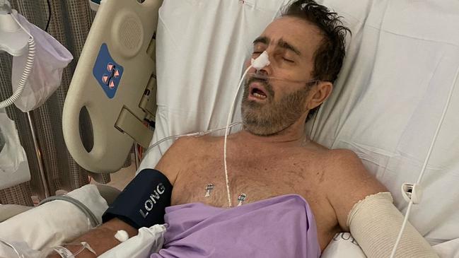 Mark Briggs has spent more than nine weeks in hospitals in Rockhampton and Brisbane.