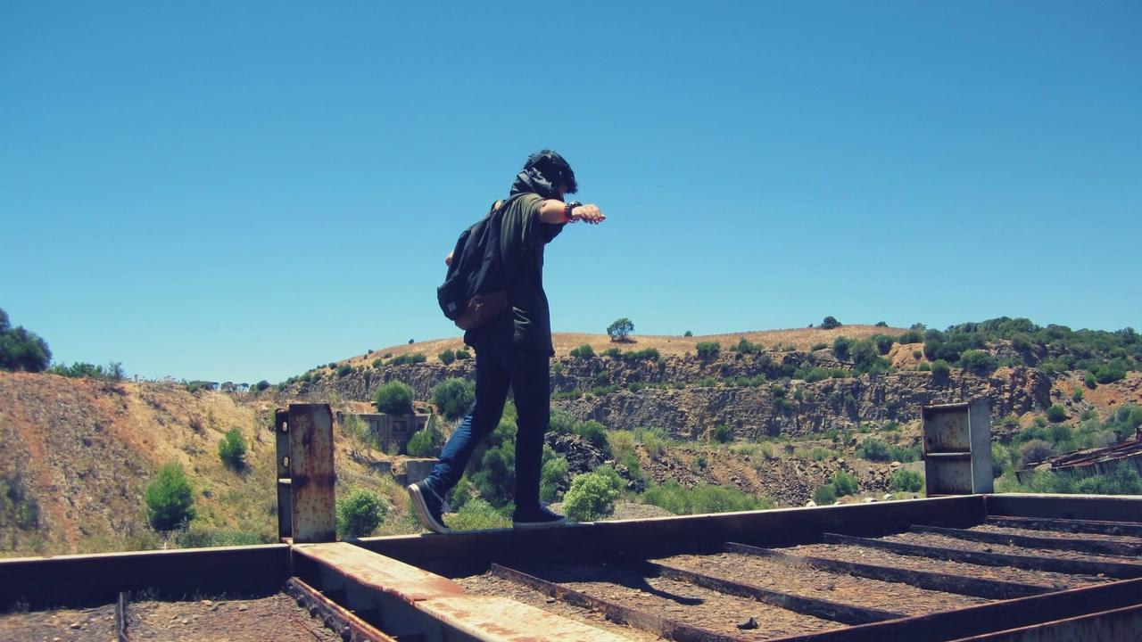 Jonty Akari, 19, has been charged after allegedly filming himself riding trains. Pictures: Facebook