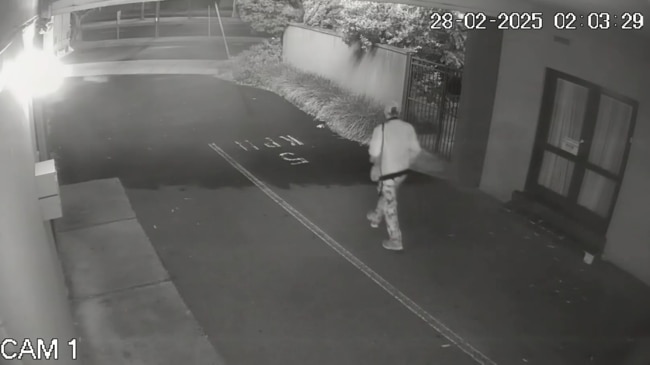 Police said the footage of the man at 2.11am is the last known footage of him alive. Picture: Victoria Police.