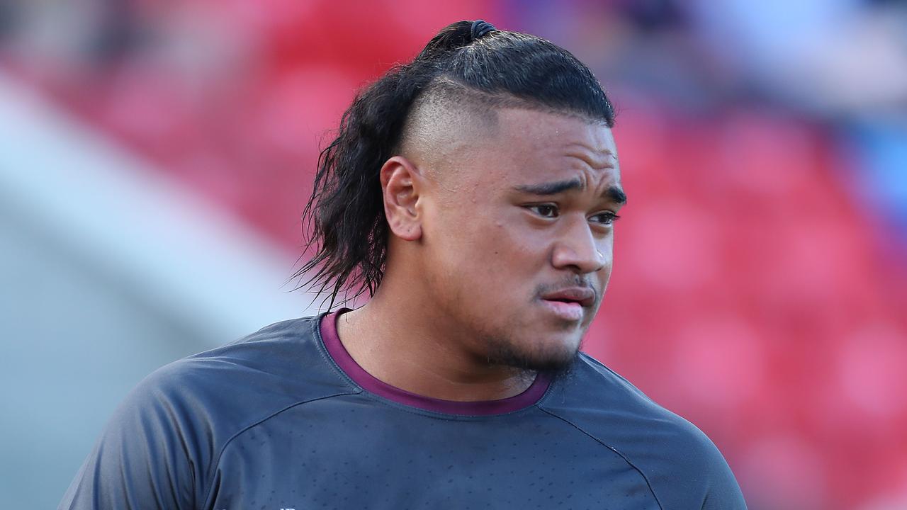 Manly centre Moses Suli has battled with his weight. (Photo: Tony Feder/Getty Images)