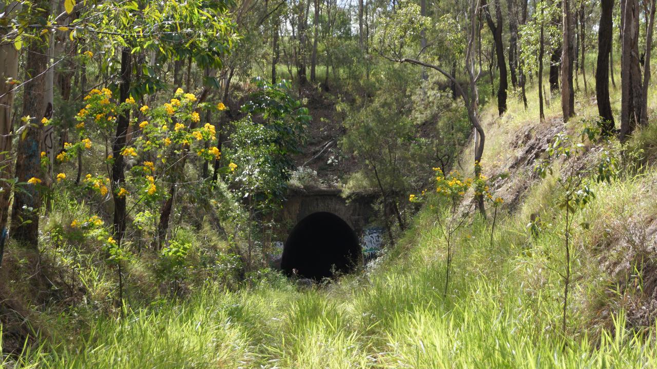 Ernest Junction Tunnel at Molendinar, which is supposedly haunted. Picture: John Kirkwood