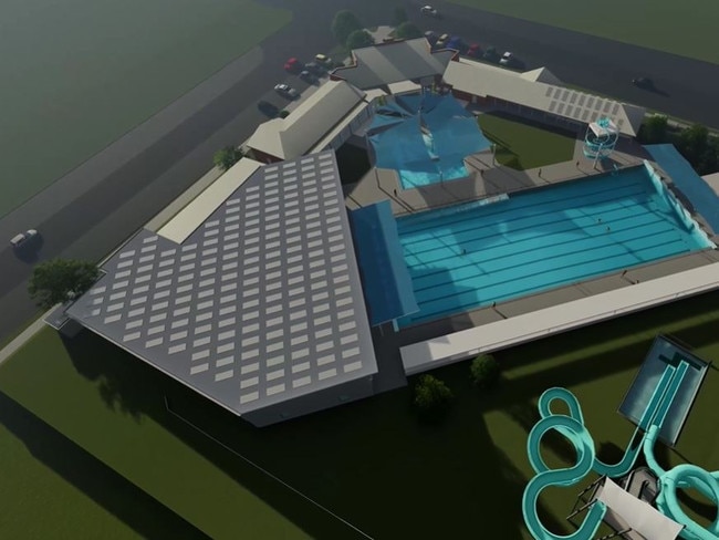 Plans for the upgrade to the Casino Memorial Swimming Pool.