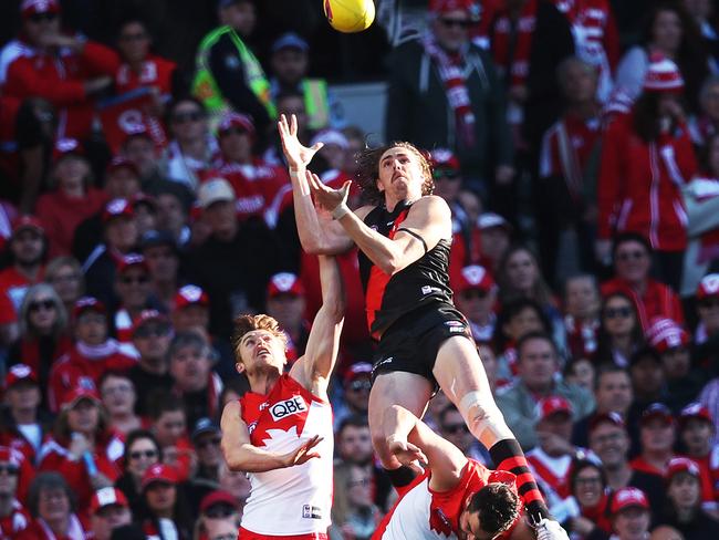 Joe Daniher might be the best key forward in the game. Picture. Phil Hillyard