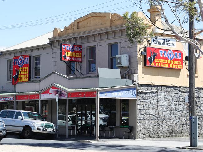 Exterior photo of Texas Hamburger Cafe in Mercer Street as it is closing on Xmas Eve. Picture: Alan Barber